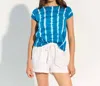 Hatley Piper Knit Tee In Mykonos Blue In Blue