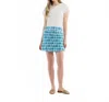Hatley Printed Skorts In Painted Triangles In Multi