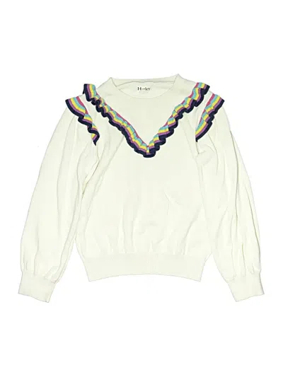 Pre-owned Hatley Kids' Pullover Sweater In Ivory