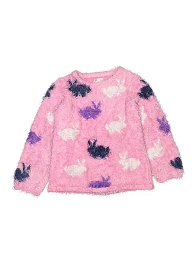 Pre-owned Hatley Kids' Pullover Sweater In Pink