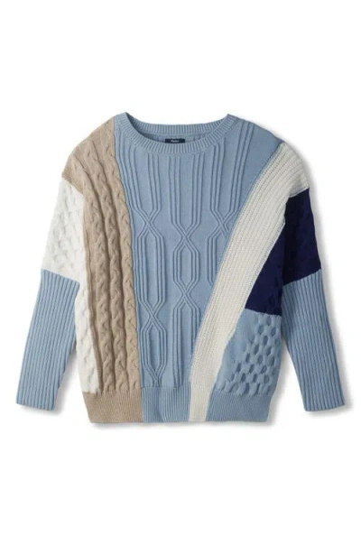 Hatley Rumi Mixed Pattern Sweater In Blue