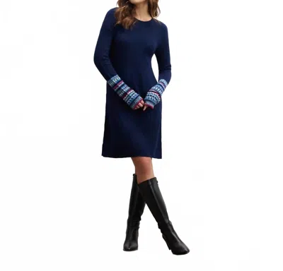 Hatley Sadie Sweater Dress In Navy In Blue