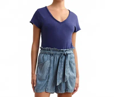 Hatley Sadie V-neck Tee Top In Patriot Navy In Blue