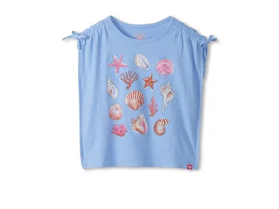Hatley Sea Shell Graphic Tee (toddler/little Kid/big Kid) Girl's T Shirt Serenity: 6 (little Kid) In Blue