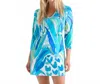 Hatley Seaside Beach Mini Dress In Painted Pineapple In Blue
