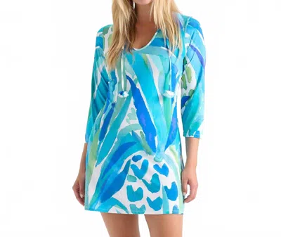 Hatley Seaside Beach Mini Dress In Painted Pineapple In Blue