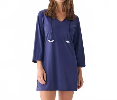 Hatley Seaside Beach Mini Dress In Patriot Blue