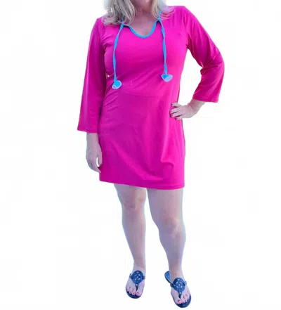 Hatley Seaside Beach Mini Dress In Raspberry Sorbet In Pink
