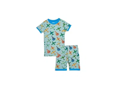 Hatley Short Pajamas Set (toddler/little Kid/big Kid) Boy's Pajama Sets Sterling Blue : 3t (toddler), Cotto