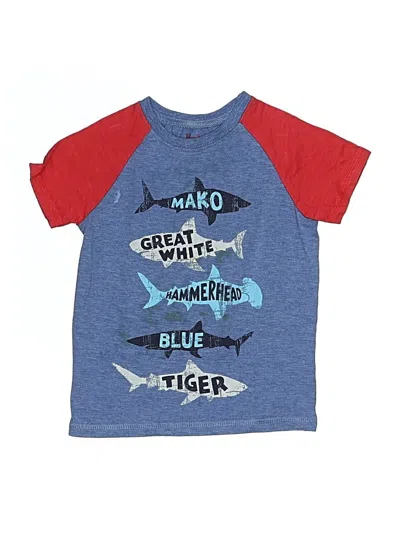 Pre-owned Hatley Kids' Short Sleeve T-shirt In Blue