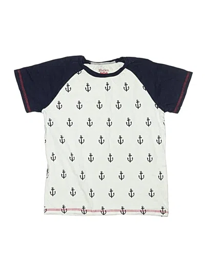 Pre-owned Hatley Kids' Short Sleeve T-shirt In Ivory