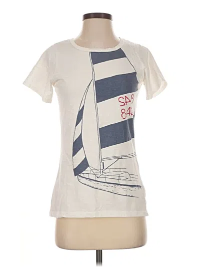 Pre-owned Hatley Short Sleeve T-shirt In Ivory