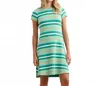 Hatley Sienna Stripes Dress In Green In Green