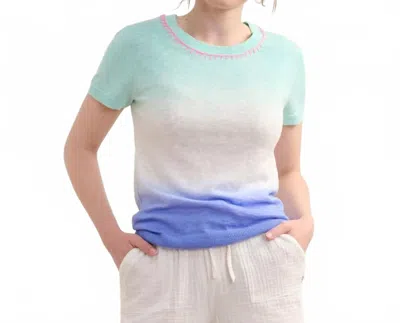 HATLEY SIMONE KNIT SHORT SLEEVE TEE IN OCEAN DIP DYE