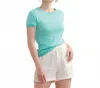 Hatley Simone Knit Tee In Teal Stripes In Green