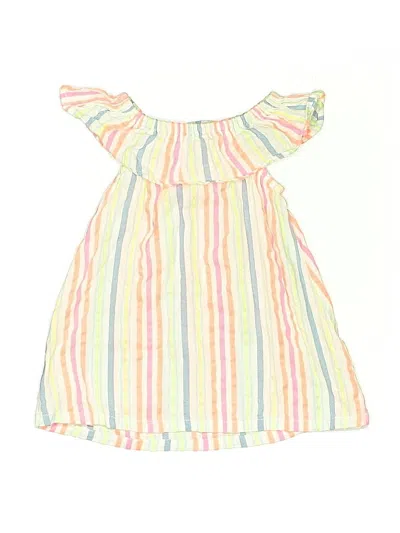 Pre-owned Hatley Kids' Sleeveless Top Yellow Ruffles Neckline Tops