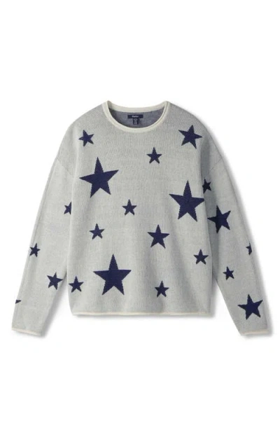 Hatley Star Rolled Edge Sweater In Gray