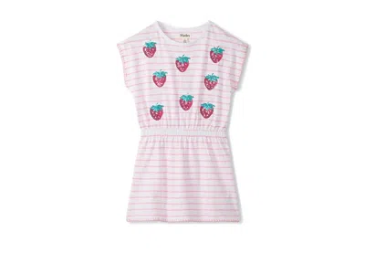 Hatley Strawberry Stripes Cinched Waist Relaxed Dress (toddler/little Kid/big Kid) Girl's Dress Candy Pink 