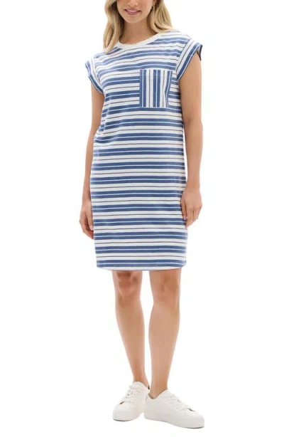 Hatley Stripe T-shirt Dress In Blue