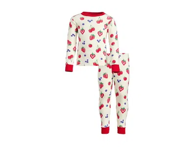Hatley Summer Berries Cotton Pajama Set (toddler/little Kid/big Kid) Girl's Pajama Sets Cami Lace : 5 (litt In White