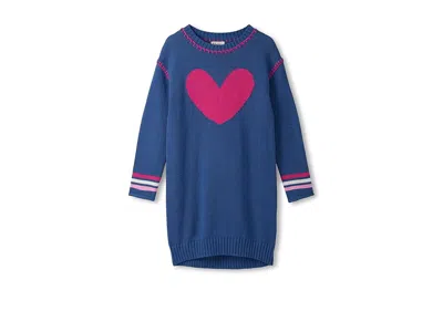 Hatley Sweater Dress (toddler/little Kid/big Kid) Girl's Dress Blue 1 : 4t (toddler), Cotton/viscose