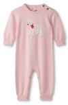 Hatley Sweet Lamb Sweater Romper In Pink