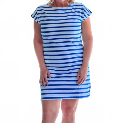 Hatley The Capri Dolman Sleeves Dress In Classic Stripes In Blue