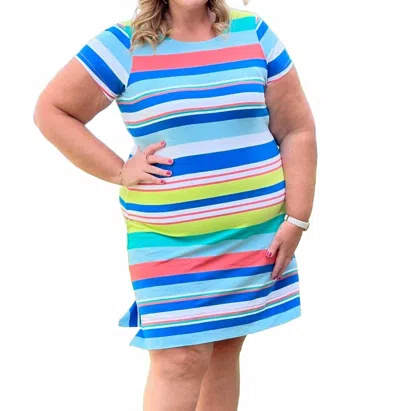 Hatley The Nellie Mini Dress In Sunray Stripes In Multi