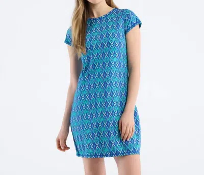 Hatley T-shirt Mini Dress In Painted Diamonds In Blue