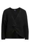 Hatley Twist Front Sweater In Black