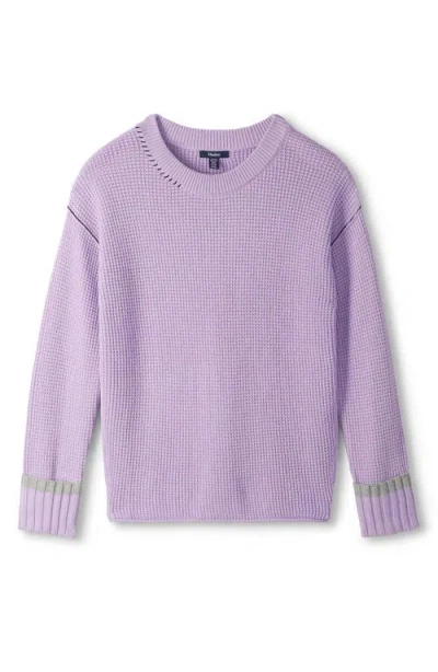 Hatley Waffle Knit Sweater In Purple
