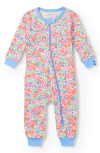 Hatley Babies'  Whimsical Floral Cotton Romper In Multi