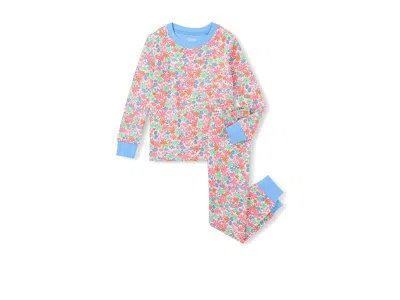 Hatley Whimsical Flowers Cotton Pajama Set (toddler/little Kid/big Kid) Girl's Pajama Sets Blue : 10 (big K In Multi