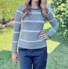 Hatley Zig Zag Sweater In Maritime In Blue