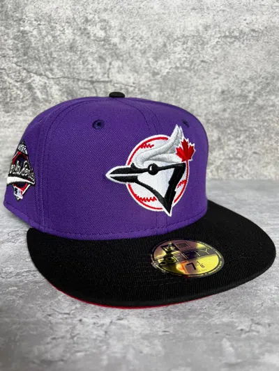 Pre-owned Hats X Mlb 7 1/8 Pro Image Toronto Blue Jays Raptors Nba Crossover In Purple