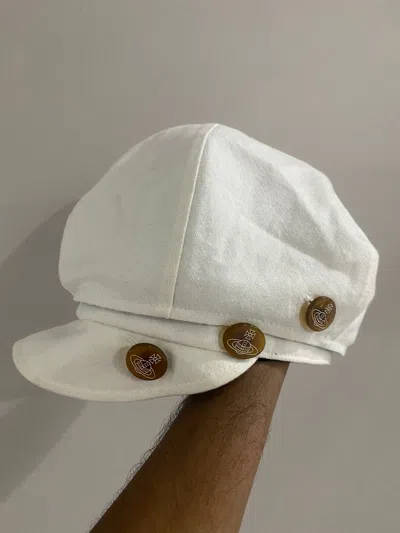 Pre-owned Hats X Vintage Vivienne Westwood New Boys Hat In White