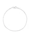 Hatton Labs Anchor Sterling-silver Bracelet In Silver