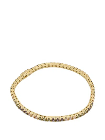 Hatton Labs Crystal-embellished Tennis Bracelet In Gold