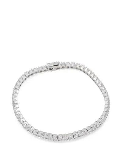 Hatton Labs Crystal-embellished Tennis Bracelet In Silver