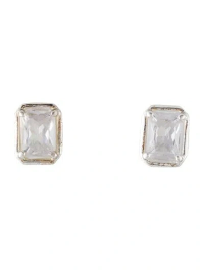 Pre-owned Hatton Labs Cubic Zirconia Stud Earrings In Multi