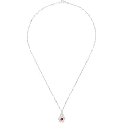 Hatton Labs Daisy Pendant Necklace In Silver