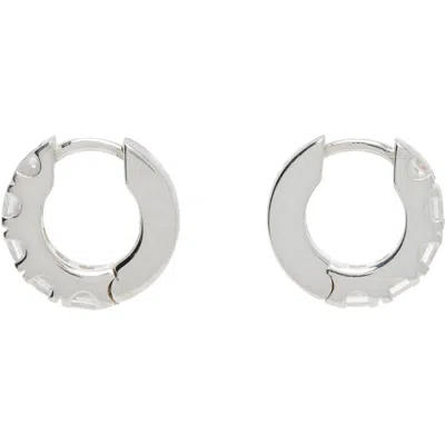 Hatton Labs Facet Hoop Earrings In Metallic