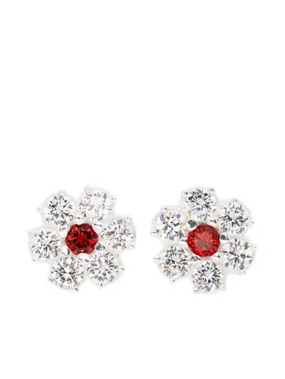 Hatton Labs Flower Stud Earrings In Metallic