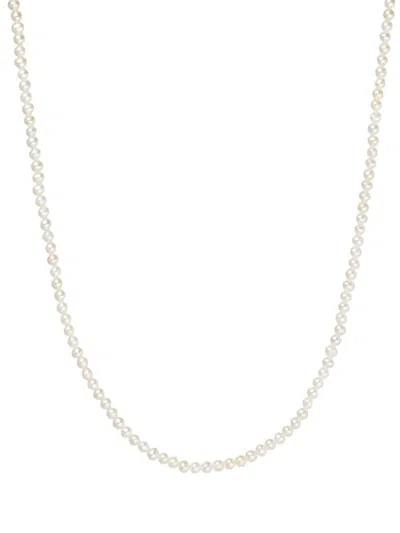 Hatton Labs Men's Mini Freshwater Pearl & Sterling Silver Chain Necklace In White