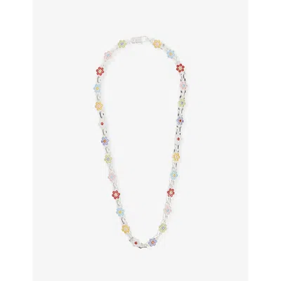 Hatton Labs Mens Daisy Chain  Sterling-silver In Multicolour