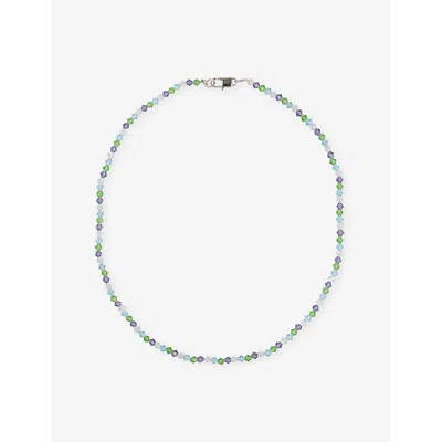 Hatton Labs Mens  Shore Beaded Necklace In Topaz