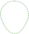 Hatton Labs Multicolor Shore Chain Necklace In White / Topaz / Peri