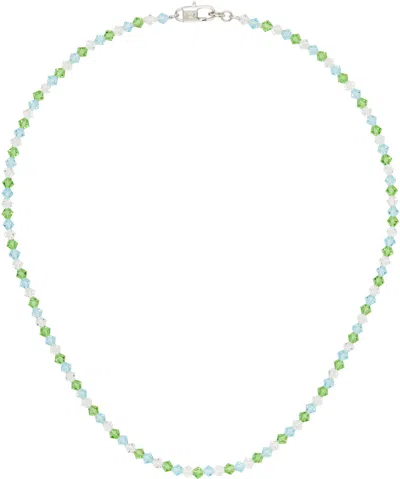 Hatton Labs Multicolor Shore Chain Necklace In White / Topaz / Peri
