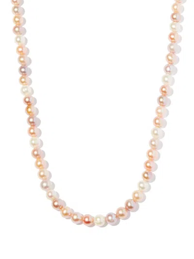 Hatton Labs Pearl Chain Necklace In Pink