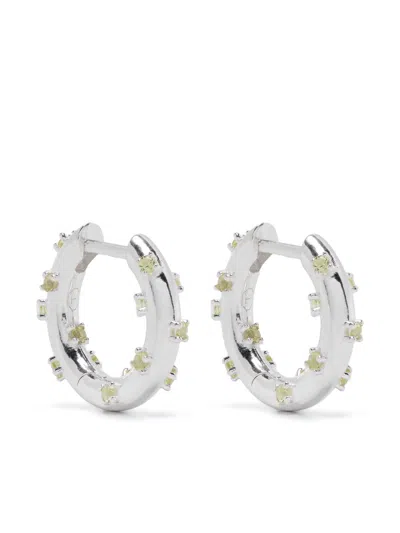 Hatton Labs Peridot Peyit Earrings In Silver